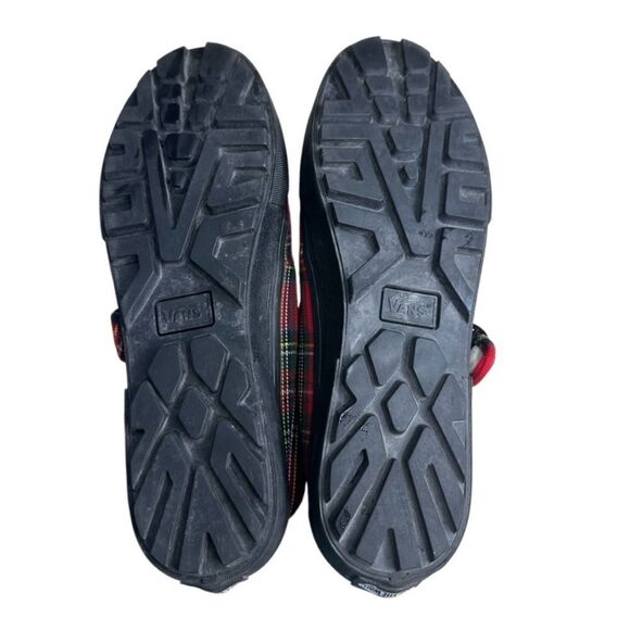 New women's size 5 VANS style 93 Mary Janes red black plaid Rare - Picture 7 of 9
